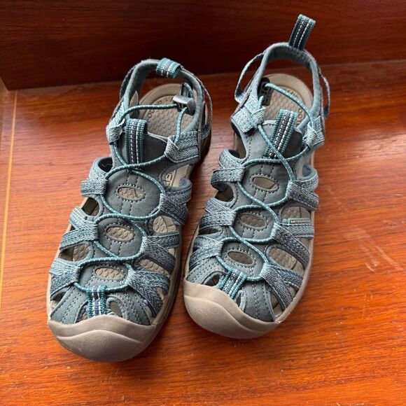 KEEN Women's Whisper Closed Toe Smoke Blue Washable Adventure Sandals 6.5 NIB - Picture 2 of 16